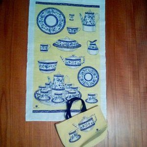 Winterthur NWOT tea towel and bag set